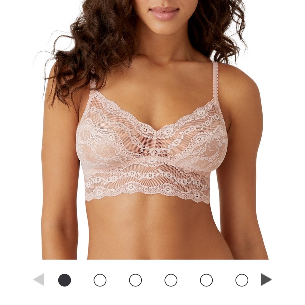 B.Tempt’d by Wacoal Elegant Kiss Lace Bralette in Soft Pink-NWOT.